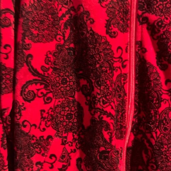 NWT Kim Rogers Velor Zipper Jacket Size Petite Medium - Picture 7 of 9